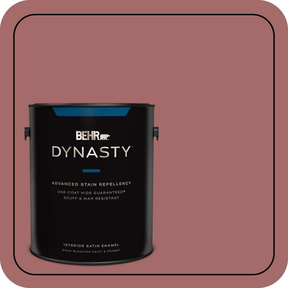 1 gal. #S150-5 Vermilion One-Coat Hide Satin Enamel Interior Stain-Blocking Paint and Primer price history on PriceWatchPro