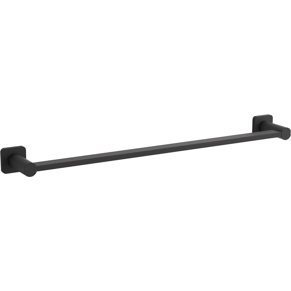 KOHLER Parallel 24 In. Towel Bar In Matte Black K-23525-BL - The Home Depot