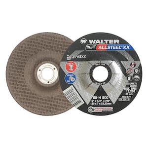 WALTER SURFACE TECHNOLOGIES Zip Wheel 4.5 in. x 7/8 in. Arbor x 3/64 in. GR  36/60, Highest Performing Cut-Off Wheel (25-Pack) 11T042 - The Home Depot