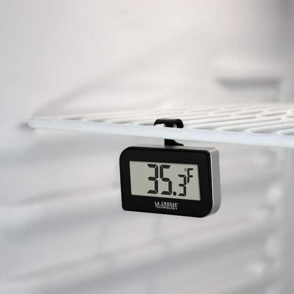 Small Black Digital Thermometer with Hook