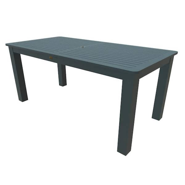 Highwood Commercial Grade Rectangular Recycled Plastic Outdoor Counter Height Table