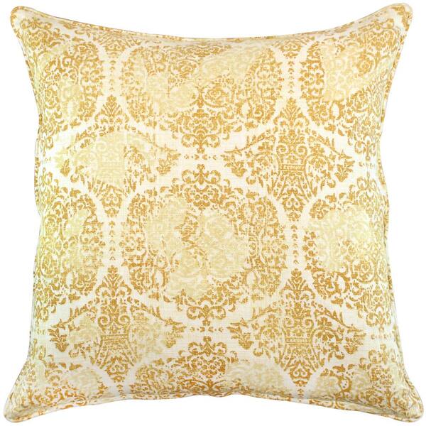 American Colors Brand American Colors Distressed Wheat Damask Pillow
