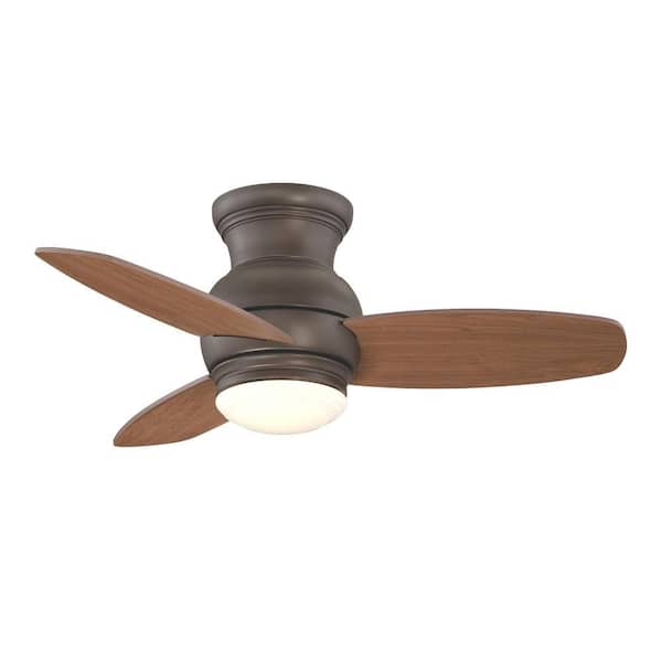 Hampton Bay Moresco 32 in. Indoor Oil Rubbed Bronze Ceiling Fan with Light Kit and Wall Control