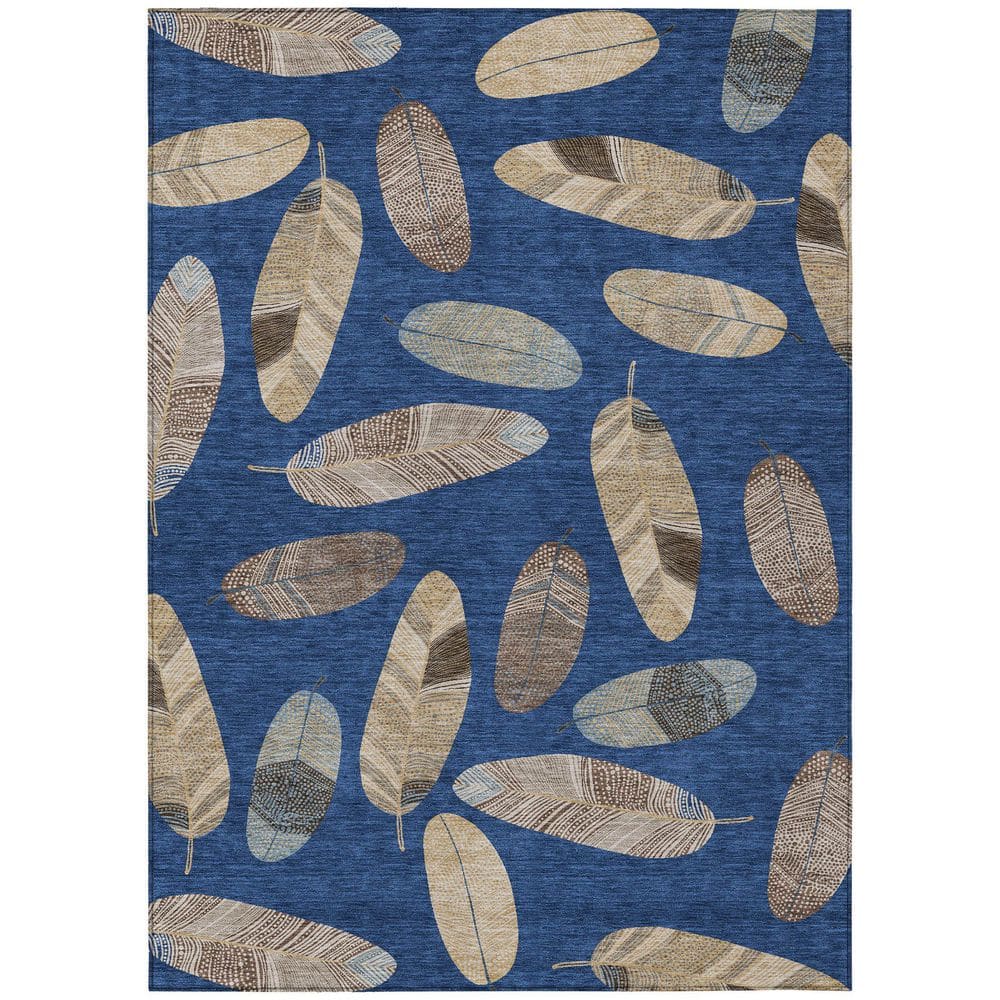 Chantille Machine Washable Indoor/Outdoor Abstract ACN2649 Navy 9 ft. x 12 ft. Area Rug price history on PriceWatchPro