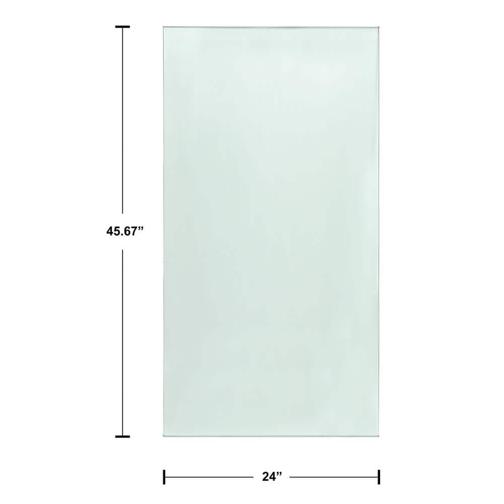 CREATIVE SURFACES 48 in. x 24 in. x 0.47 in. Laminated Tempered Glass ...