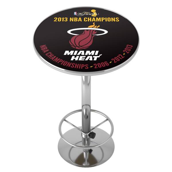 Miami Heat 2013 NBA Champions Red 42 in. Bar Table NBA11MH-2013-HD - The  Home Depot