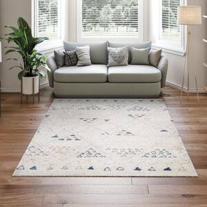 Bromley Jakarta Ivory-Caramel-Black 4 ft. x 6 ft. Area Rug