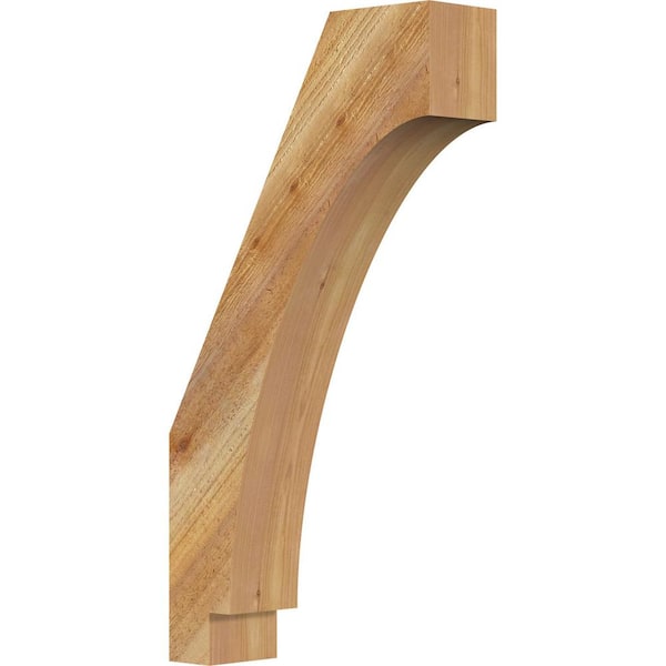 Ekena Millwork 4"W x 14"D x 26"H Imperial Rough Sawn Knee Brace, Western Red Cedar