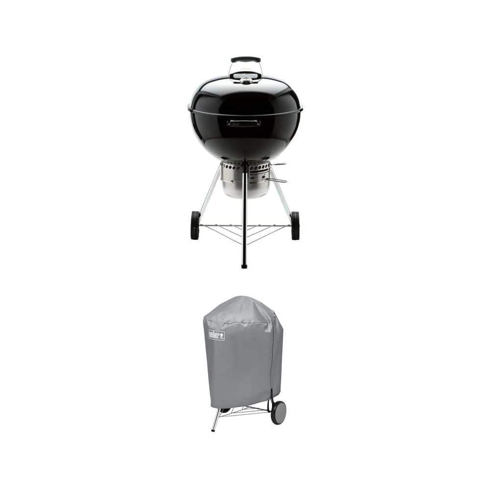 Weber Original Kettle Premium 22 in. Charcoal Grill in Black with