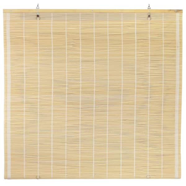 RED LANTERN Oriental Furniture Matchstick Cordless Window Shade Natural 72 in. W x 72 in. L
