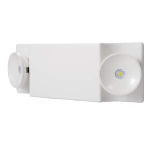 SEL White Integrated LED Plastic Emergency Light with NiCad Battery and Coverage Area of 25 ft.