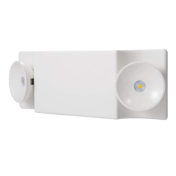 Sure-Lites SEL White Integrated LED Plastic Emergency Light with NiCad Battery and Coverage Area of 25 ft.