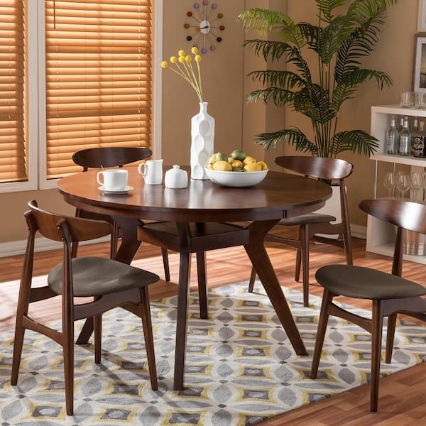 Baxton studio monte round store dining table