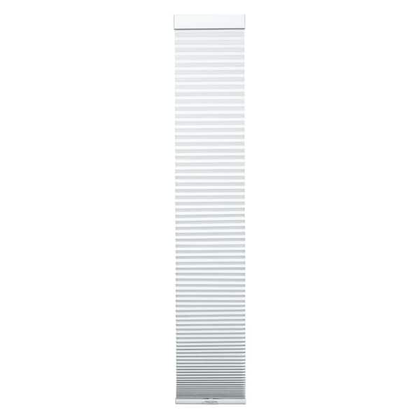 White Cordless Blackout Eco Polyester 9/16 in. Sidelight Single Cellular Shade - 9.5 in. W x 72 in. L