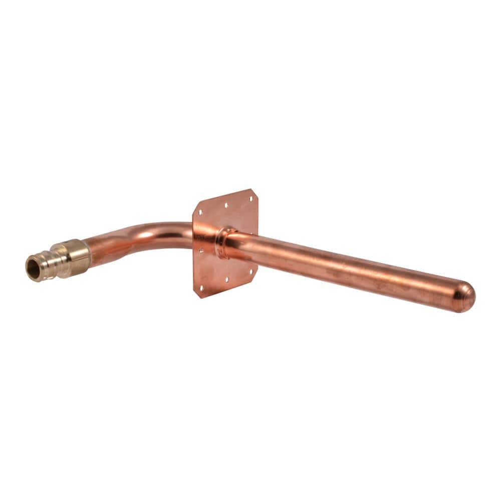 Copper Stub Out Elbow for 1/2" PEX Tubing 3-1/2" x 6" 