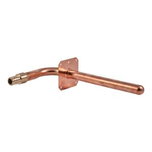 1/2 in. PEX Barb Expansion x 6 in. Length Copper 90-Degree Stub Out Elbow Fitting with Mounting Bracket