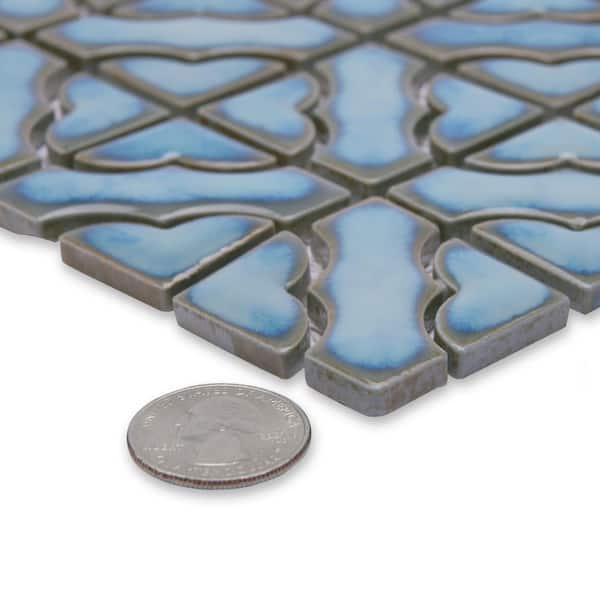 Merola Tile Hudson Tower Marine 12 in. x 12 in. Porcelain Floor