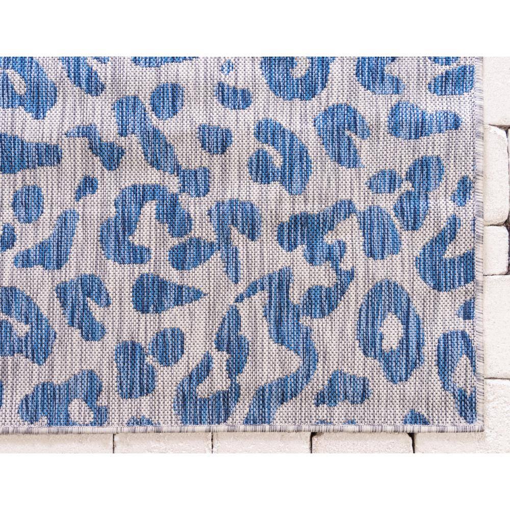 Safari Blue 9' x 12' Rectangular Outdoor Easy-Care Rug