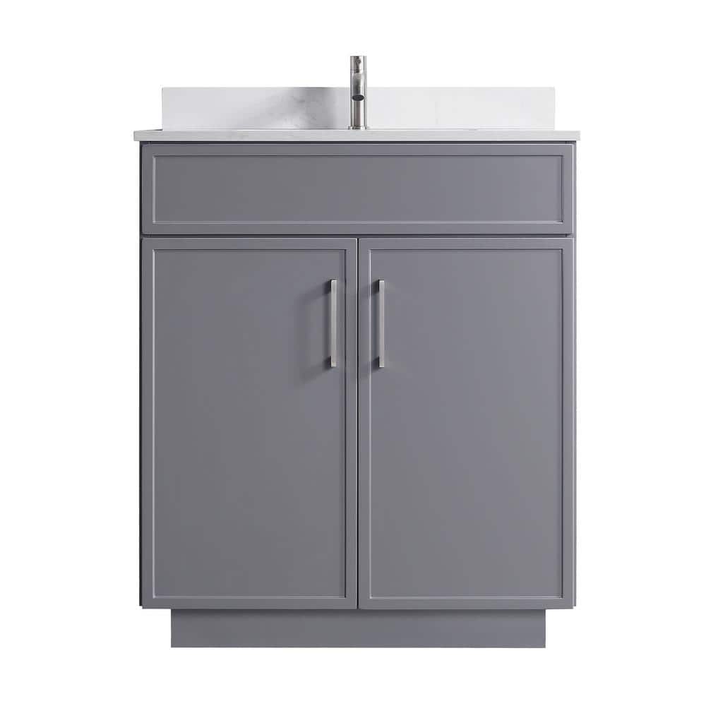 Hood-3 30.00 in. W x 22.00 in. D x 35.00 in. H Freestanding Bath Vanity in 