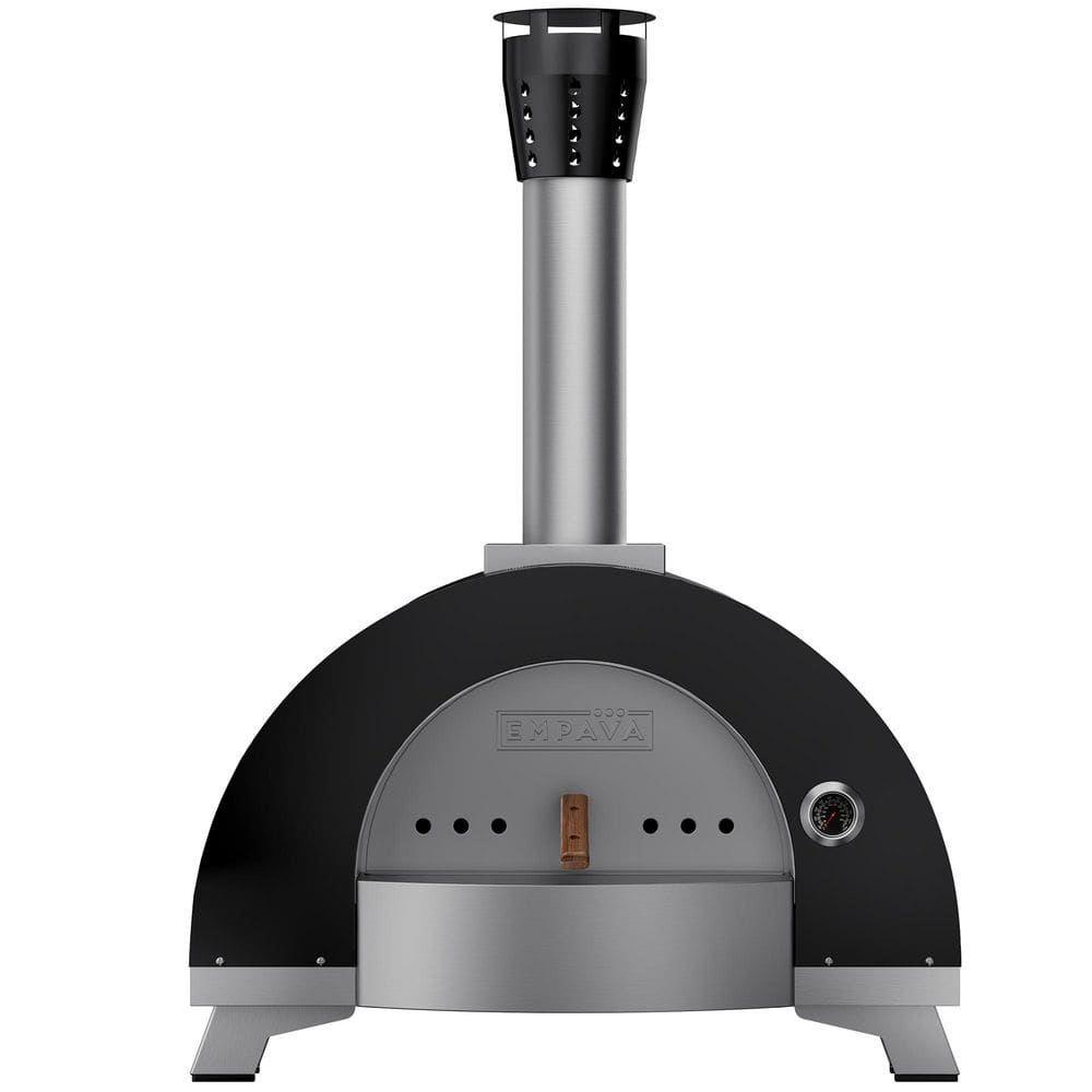 40 in. Wood Fired Pizza Oven Outdoor with Thermometer, Brick Oven for Camping Backyard