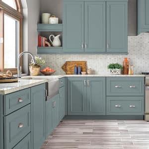 1 gal. #N440-4 October Sky Satin Enamel Interior/Exterior Cabinet, Door & Trim Paint