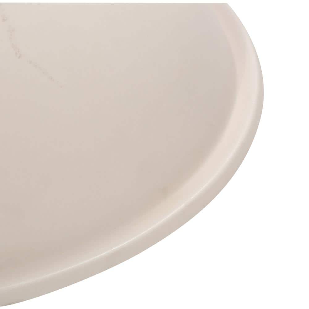 White Ceramic Oval Undermount Bathroom Sink