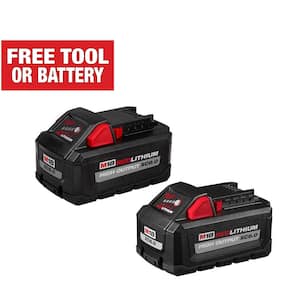M18 18-Volt Lithium-Ion HIGH OUTPUT XC 8.0 Ah and 6.0 Ah Battery (2-Pack)