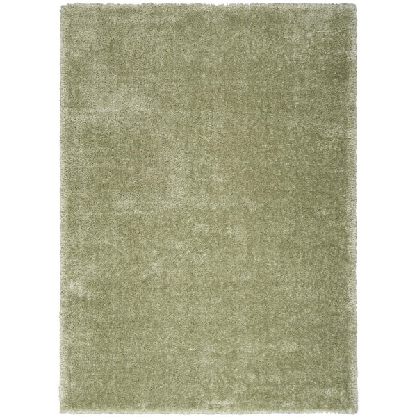 5 ft. x 7 ft. Green Shag Area Rug