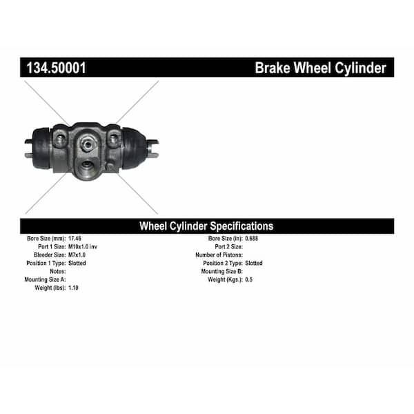 Centric Parts Drum Brake Wheel Cylinder 1994-1997 Ford Aspire 1.3L