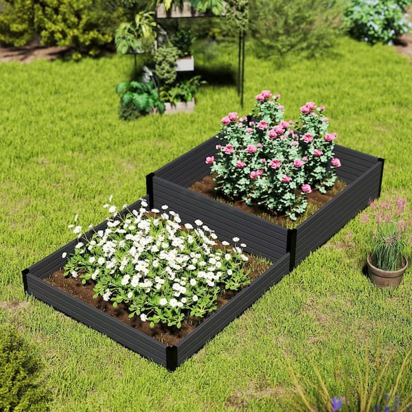 ハクアリード mondaria 4 ft. x 8 ft. x 12 in. Black Composite Panel and Alu
