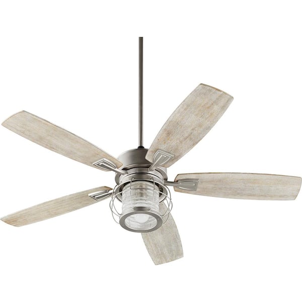 Quorum INTERNATIONAL Galveston 52 in. Indoor Satin Nickel Ceiling Fan with Wall Control