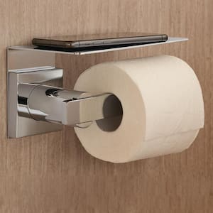 Lura Single Post Toilet Paper Holder in Brushed Bronze