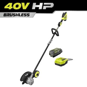 40V HP Brushless Stick Lawn Edger with 4.0 Ah Battery and Charger