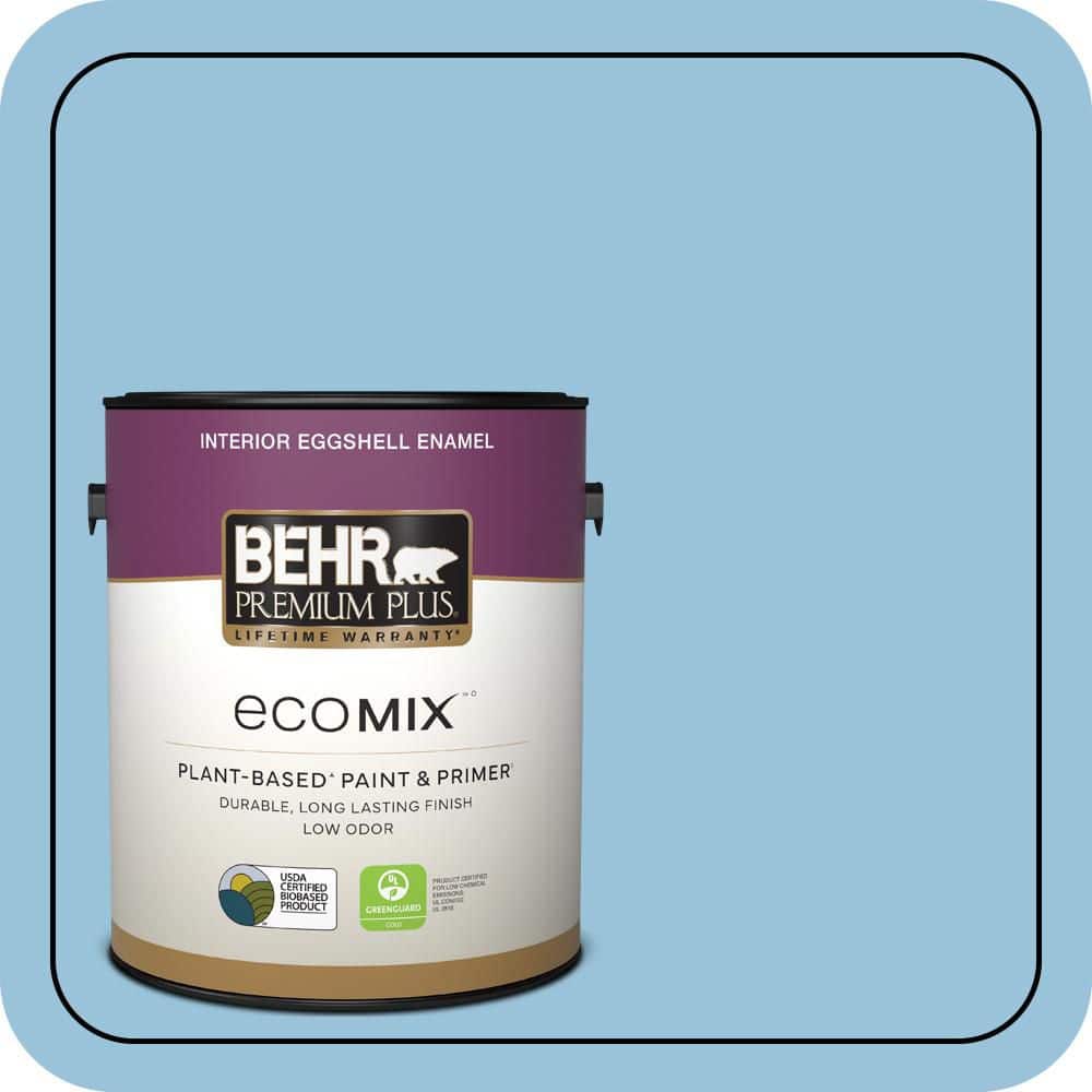 1 gal. #560D-4 Madras Blue Eggshell Enamel EcoMix Plant-Based Interior Paint & Primer price history on PriceWatchPro