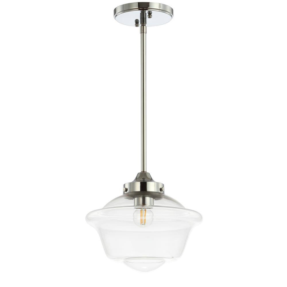 Kurtz Chrome Polished Clear Glass LED Adjustable Pendant