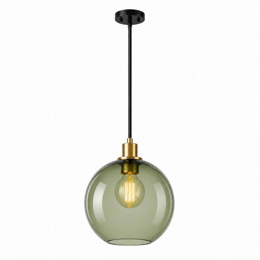 RayHome 1-Light Green Modern Farmhouse Pendant Light with Clear Glass Globe Shade for Kitchen Island, Dining Room price history on PriceWatchPro