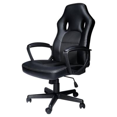 Black PU Leather Gaming Chairs with Arms