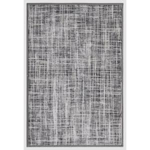Eden Collection Modern Marvel Ivory 2 ft. x 3 ft. Machine Washable Abstract Indoor Area Rug
