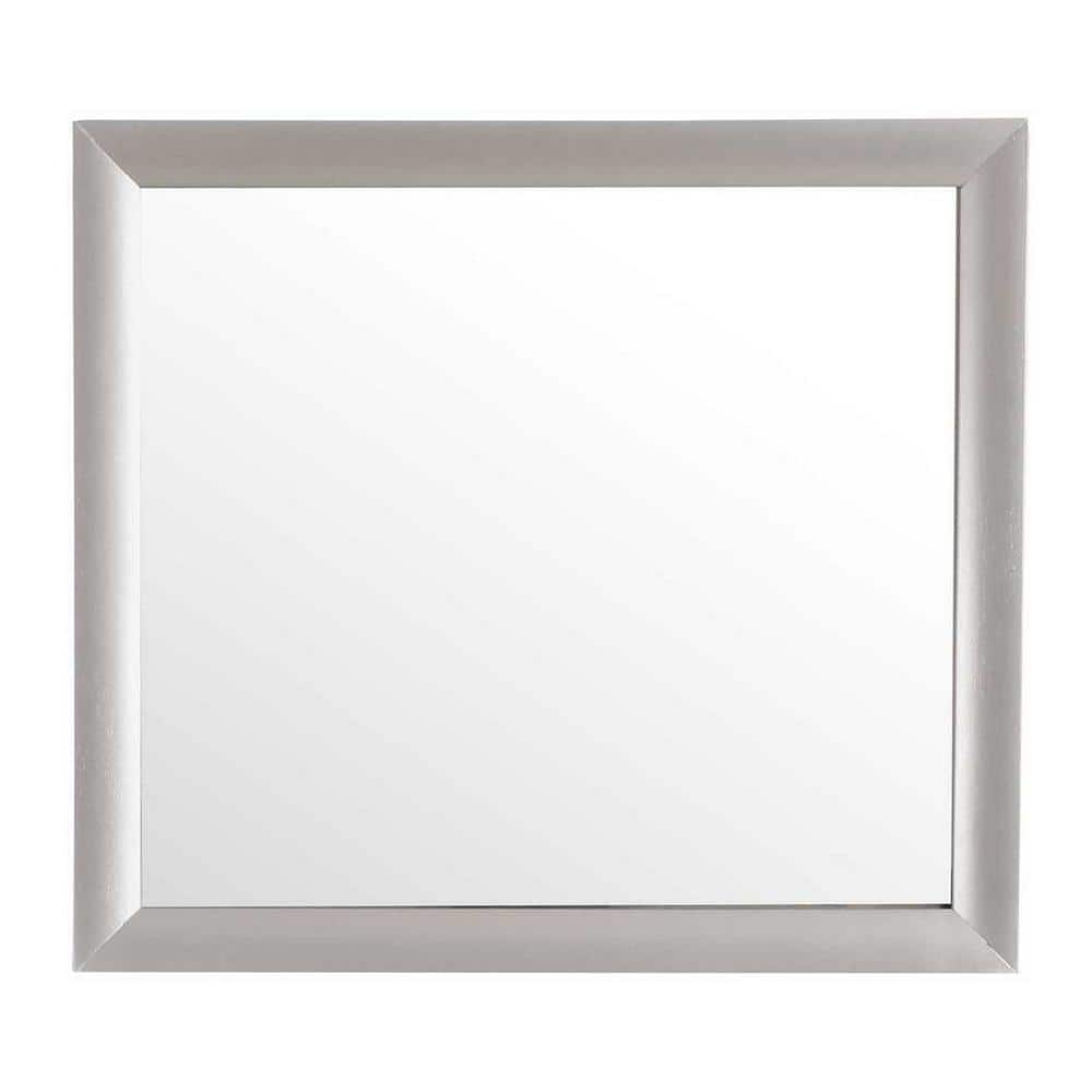 Marilla 35 in. x 39 in. Modern Rectangle Framed Dresser Mirror
