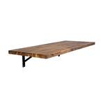 Spence 48 in. x 20 in. Brown Solid Wood Folding Table