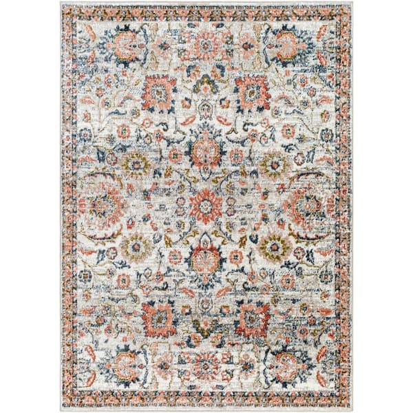 Livabliss Davaro Taupe 8 ft. x 10 ft. Traditional Indoor Area Rug