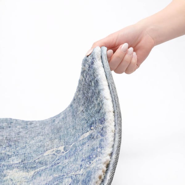 Dream Shag Premium Machine Washable Abstract ADS670 Sky 8 ft. x 10 ft. Area Rug