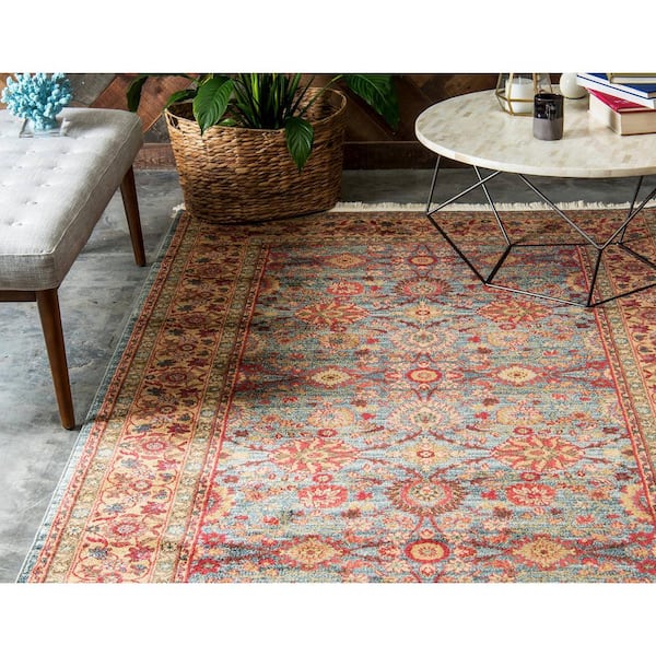 Edinburgh Monroe Blue 5' 0 x 8' 0 Area Rug