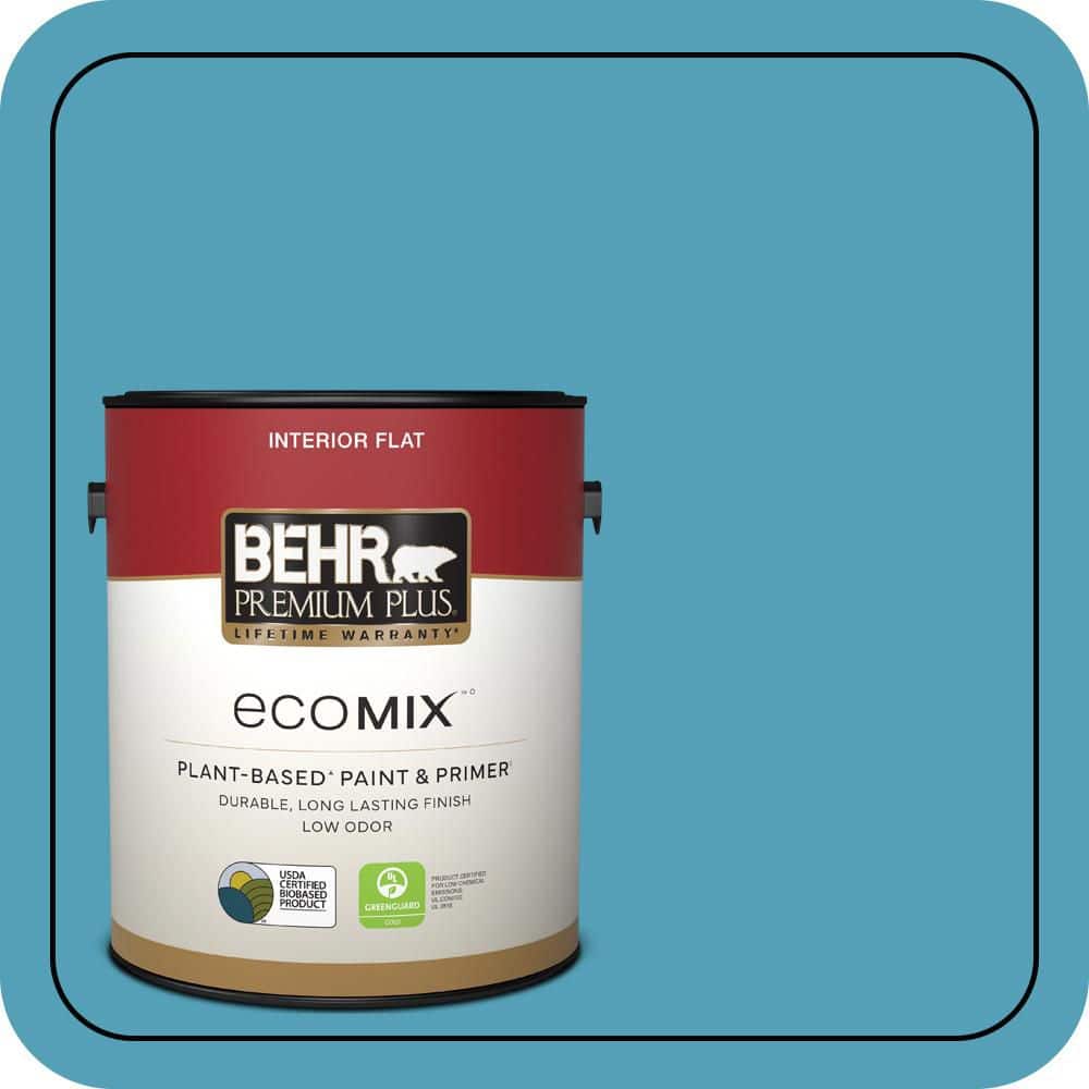 1 gal. #M480-5A North Pole Blue Flat EcoMix Plant-Based Interior Paint & Primer price history on PriceWatchPro
