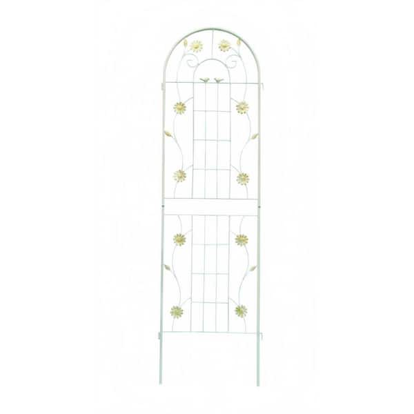 71 in. x 19.7 in. Metal Garden Trellis, Rustproof Climbing Plant Support for Outdoor Flowers, 2-Pack