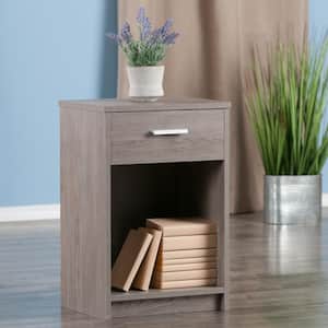 Rennick 15.75 in. W Oyster Gray Rectangle Accent Table
