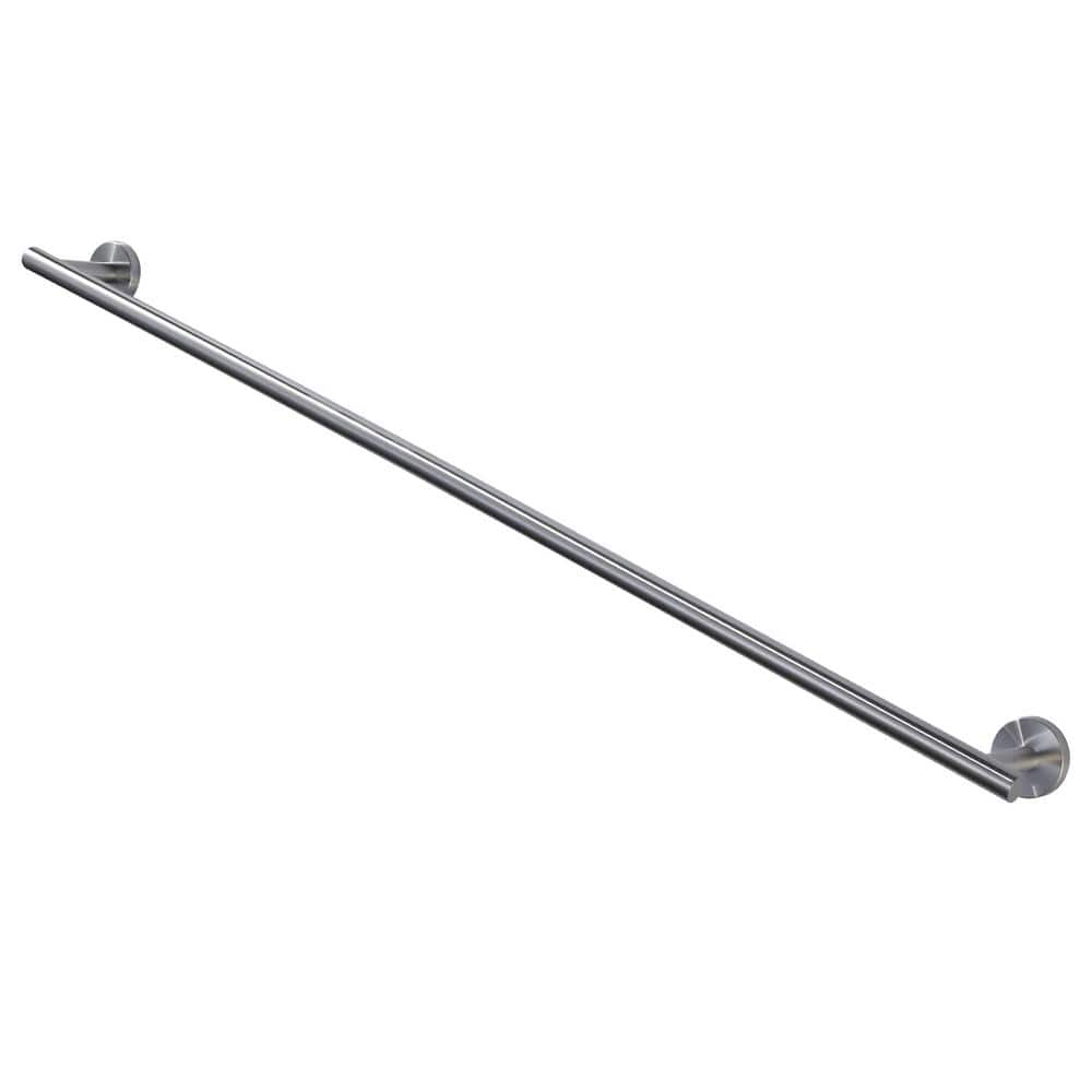 36 in. Stainless Steel Wall Mounted Towel Bar in Brushed Nickel
