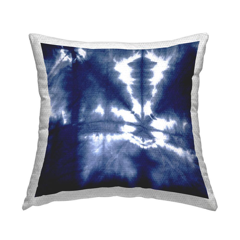 Vivid Blue Tie Dye Pattern Blue Square Outdoor Throw Pillow price history on PriceWatchPro