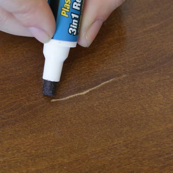 Plastic Wood 3 in 1 Repair Stick Wood Marker Dark Grey 0.4 oz (Case of 6)
