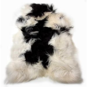 Josephine Spotted Multi-Colored 2 ft. x 3 ft. Specialty Sheepskin Area Rug